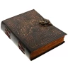 Notebook with Leather Cover Embossed with a Horse and Inscription Gallop to Greatness